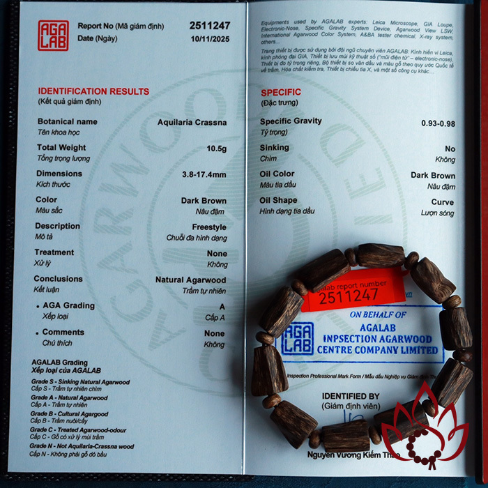 Vòng Trầm Hương Hạt Trúc Thô | Trầm Bì Rễ Cận Chìm